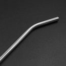 1pc Reusable Stainless Steel Milk Drinking Tube Straw Bend Pipette Suction Pipes