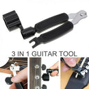 3 in 1 Guitar String Winder String Cutter Bridge Pin Puller Repair Tool M9E2