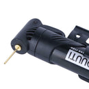 Portable Folding Bicycle Air Pump Inflator for Presta Schrader Valve Black