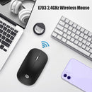 E703 Wireless Mouse Metal Scroll Wheel 2.4GHz USB Receiver Computer Mice