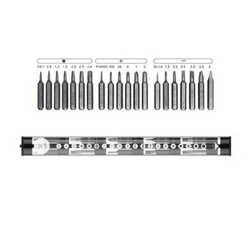 3pcs Wowstick X1 X2 X3 Multifunction 1/8inch S2 Steel Screwdriver Screw Bits