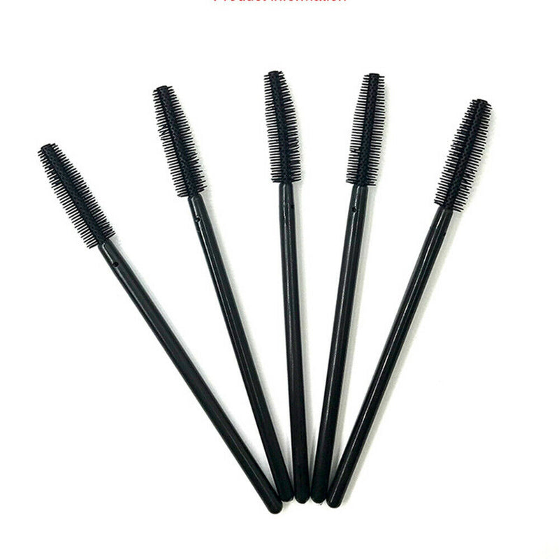 50Pcs Makeup Disposable Rotate Eyelash Brow Oblique Design Brush Cosmetic Tools