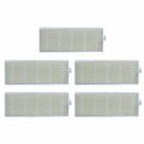 10Pcs Filters 10Pcs Side Brushes for Proscenic 811Gb / 911Se Vacuum Cleaner Z7A8