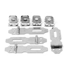 4Pcs Home Drawer Door Stainless Steel Safety Padlock Latch Hasp Staple NO.5 Hot