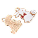 Mix Charms 12pcs/lot Enamel Rabbit Squirrel Pendant DIY Jewelry Making FindinTE