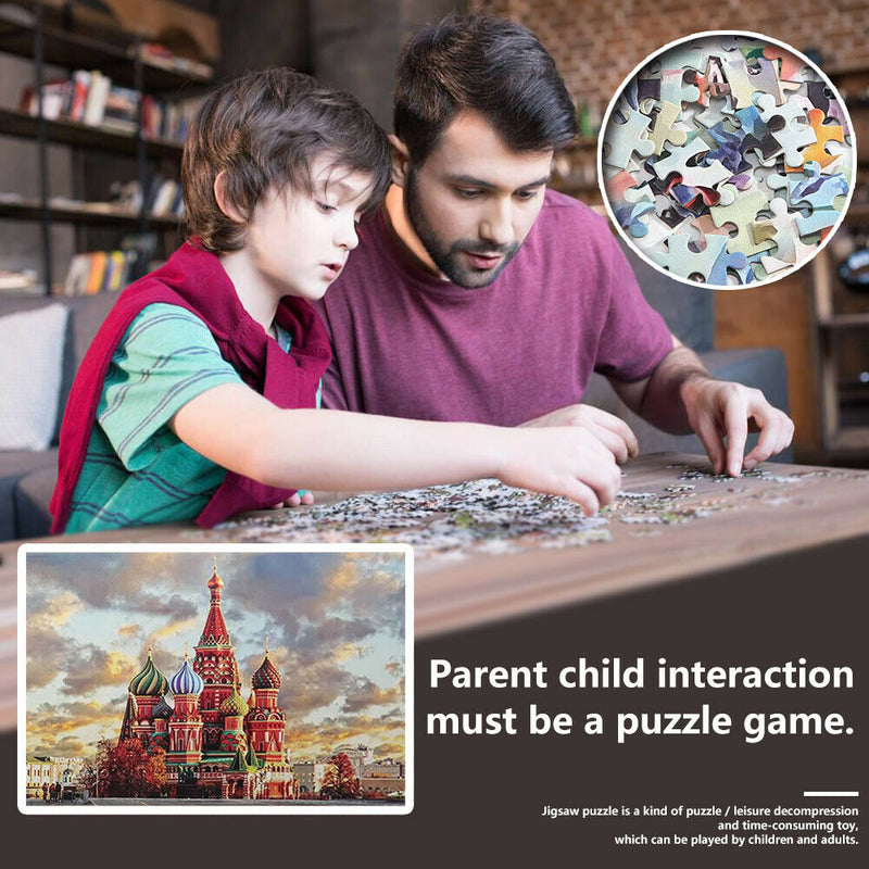 1000pcs DIY Cathedral Picture Puzzles Educational Learning Assembling Toys