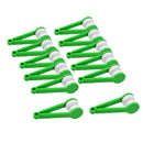 24x Microfiber Spectacles Eyeglasses Cleaner Cleaning Brush Wipe Kit Green