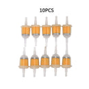 10x Universal Large Inner In-line Fuel Filter Gas Petrol 6 8mm Pipe 1/4' HLN