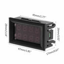 Digital DC 200V 10A 0.28" Voltmeter Ammeter 4 Digit 5 Wire Voltage Current Meter