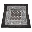 Bandanas scarf Hip Hop Rock headband hair scarf for dance Sport bike - blac