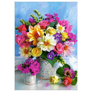 Flower DIY Round Rhinestone Diamond Painting Embroidery Kits Cross Stitch