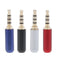 8 Lot 4 Pole 3.5mm 1/8" Male Headphone Plug Metal Audio Video Connectors
