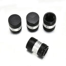4x Black Car Wheel Tyre Tire Valve Stems Air Dust Cover Screw Caps Accessories