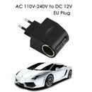 500MA EU Plug Car Power Adapter Converter 220V AC to 12V DC Charger Socket. BX