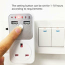 Smart Hour Timer Switch Socket Dual USB Digital Electronic Countdown Timer New