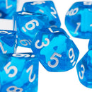 20 Pack Clear D10 Dice 10 Sided Dice for D&D RPG MTG Accessories 2 Colors