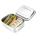 Stainless Steel Square Lunch Box Bento Food Picnic Storage Container Travel