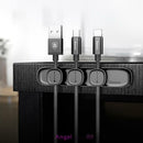 Baseus Peas Magnetic Cable Clip Organizer Clamp Desktop Management(Black)