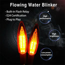 4Pcs Motorcycle Turn Signal Light E24 Built-In Relay Flowing Water Flashing