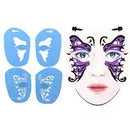 1 Set Fancy Butterfly Face Paint Stencil Eye Paint Template Halloween Makeup
