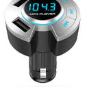Car Bluetooth 5.0 Transmitter Charger TF Card Audio Kit with Display BT17