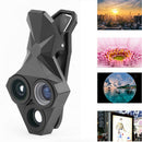 3 in 1 Phone Camera Lens Kit 160 Fisheye , 0.65X Wide Angle , 20X Macro Lens