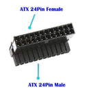 Mainboard Motherboard ATX 24Pin to 24Pin 90 Degree Power Connector Adapter