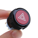 22mm red led emergency warning flash light push button self-locking switch OZ
