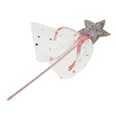 Bling Pink Star Shape Fairy Wand Girls Princess Magic Party Dress up Costume
