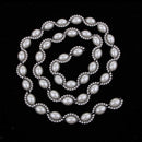 1 Yard Crystal Rhinestone Close Chain Trim for Bridal Wedding