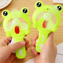 1PC Cute Frog Portable Mini Fan Hand Press Cooling Fan Kids Toys Gift KQ FT
