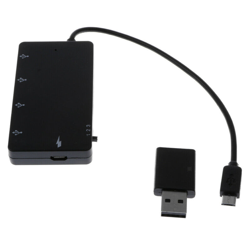 4 In 1 Micro USB OTG Hub Extension Adapter Charging Cable For Phone Tablet