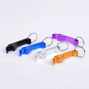 Key ring, 5 pieces, with bottle opener, small, keyring with ring C4E7