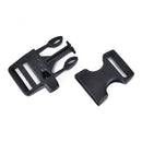 5pcs Survival Whistle Buckle Plastic Curved Side Release Buckles For Paracord FT