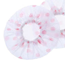200pcs Microphone Windscreen Mic Cover Karaoke White with Pink Dots High Quality