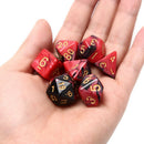 49pcs Acrylic Polyhedral Dice Double Colors Dice With Pouch For Games Fun q_