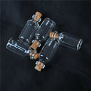 5PCS 5ML Clear Mini Small Cork Stopper Glass Vial Jars Containers Bottles -Q