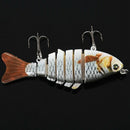 10cm / 4 "15.5g Bionic realistic Hard Multi-segments bait for sun-fish  BassB2K3
