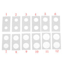 100PCS Cardboard Coin Holders  Mylar Coin Supplies 17.5/25mm