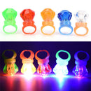 5pcs LED Flashing Ring Finger Shiny Kids Party Light up Glow in the dark Ring=SP