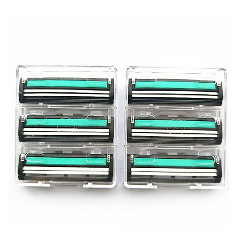 15xTravel Set Handle Shaving Razor Replaceable Safety Razor Double BladeS Ew