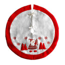 Home Decoration Christmas Pattern Embroidered Christmas Tree Skirt