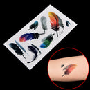 New Large Feather Pattern Removable Waterproof Temporary Tattoo Body Art StiA3C