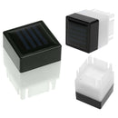 Outdoor Solar Powered Fence Post Pool LED Square Light Garden Waterproof White