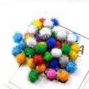 50Pcs 3cm Assorted  Pom Poms Pompoms for Hobby Supplies and DIY Creative Crafts