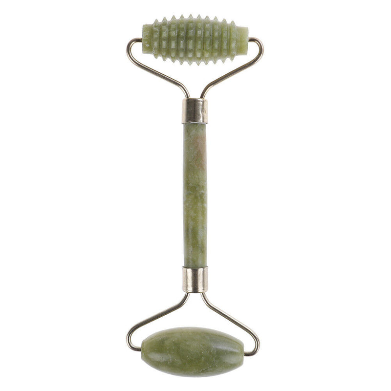 Natural jade stone face massager rollers spa head neck body facial tools top FT