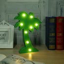 LED Night Light Coconut Tree Light Romantic Table Lamp Marble Home Christma