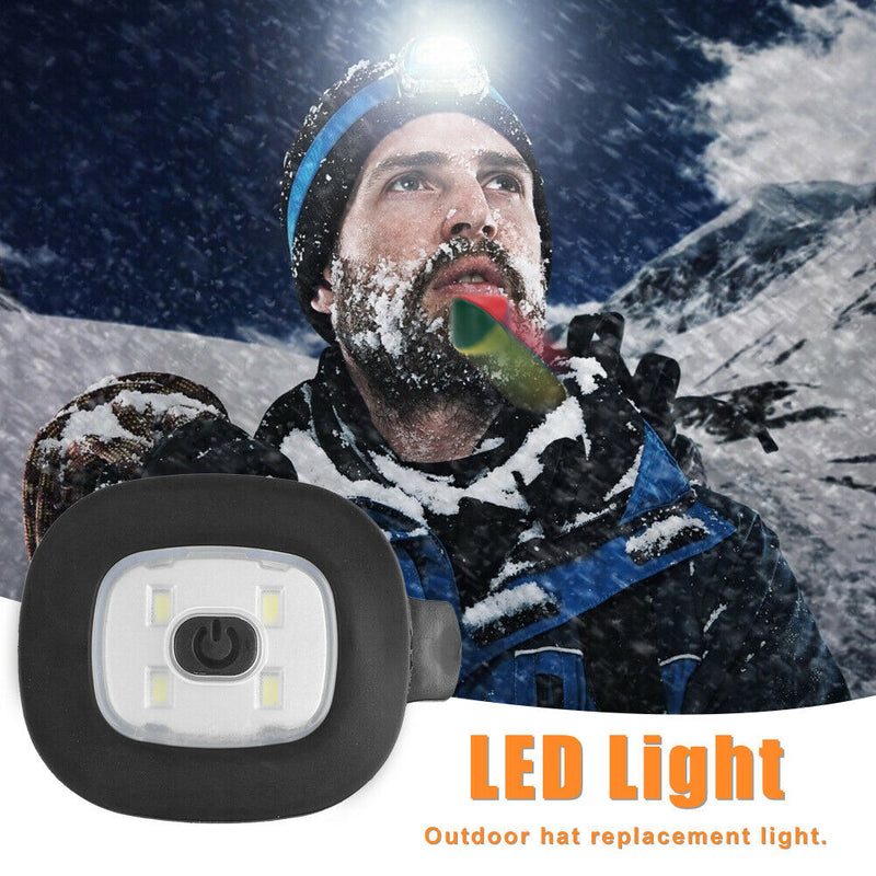 USB Rechargeable LED Light Replacement for DIY Fishing Beanie Hat (4 LED) A