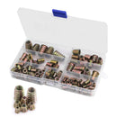 100pcs Zinc Alloy Thread for Wood Insert Nut Flanged Hex Drive Head Nuts