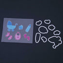 Silicone Clear Baby Stamp Metal Cutting Dies Stencil Frame Scrapbook Album